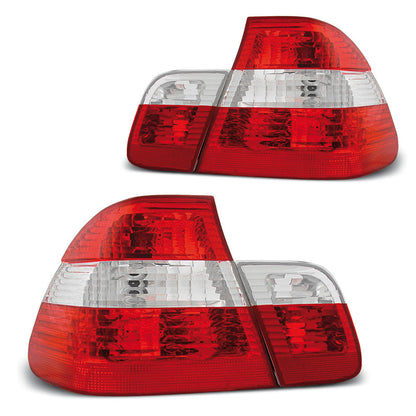 Rücklichter Rot Weiß passend für BMW E46 05.98-08.01 Limousine