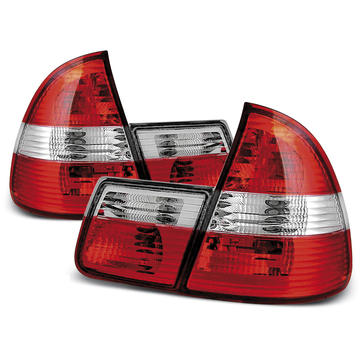 Rücklichter Rot Weiß passend für BMW E46 99-05 Touring