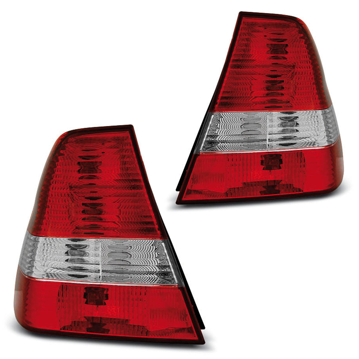 Rücklichter Rot Weiß passend für BMW E46 06.01-12.04 Compact