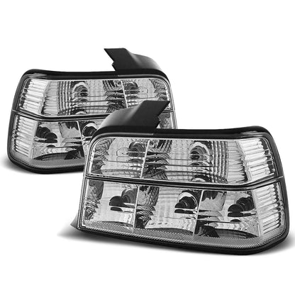 Rücklichter Crystal Weiß passend für BMW E36 12.90-08.99 Limousine