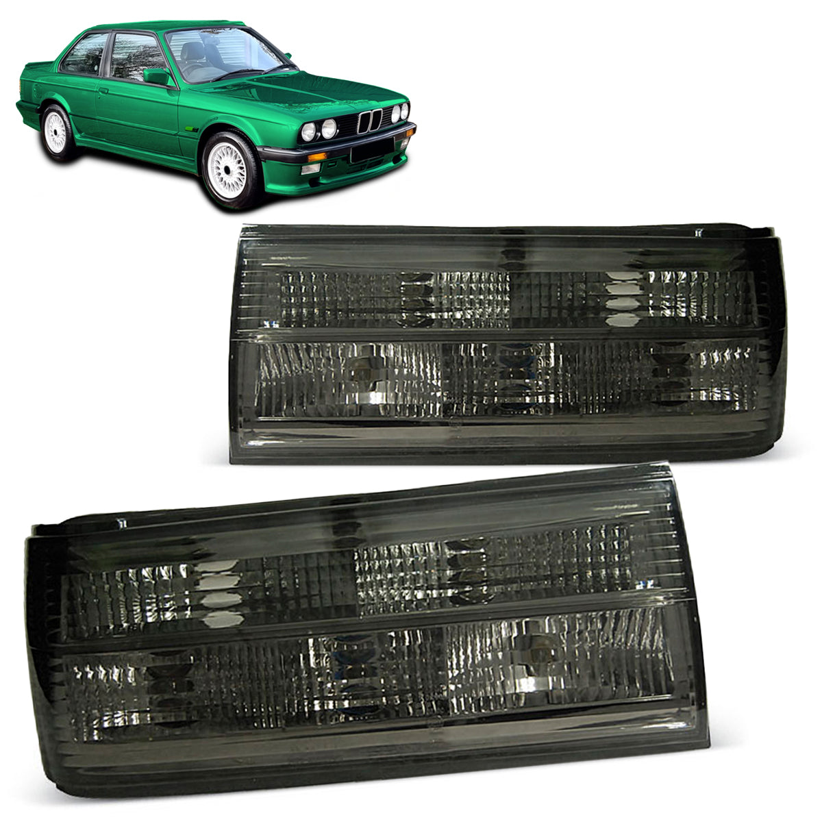 Rücklichter Smoke passend für BMW E30 09.87-10.90