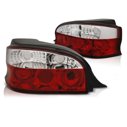 Rücklichter passend für Citroen Saxo 96-99 Rot Weiß