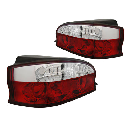 Rücklichter passend für Citroen Saxo 96-99 Rot Weiß