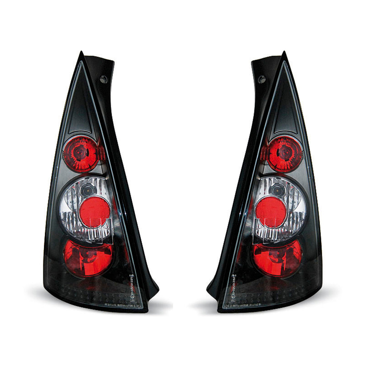 Rücklichter passend für Citroen C3 03.02-08.05 Schwarz