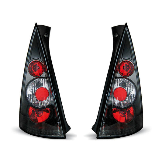 Rücklichter passend für Citroen C3 03.02-08.05 Schwarz