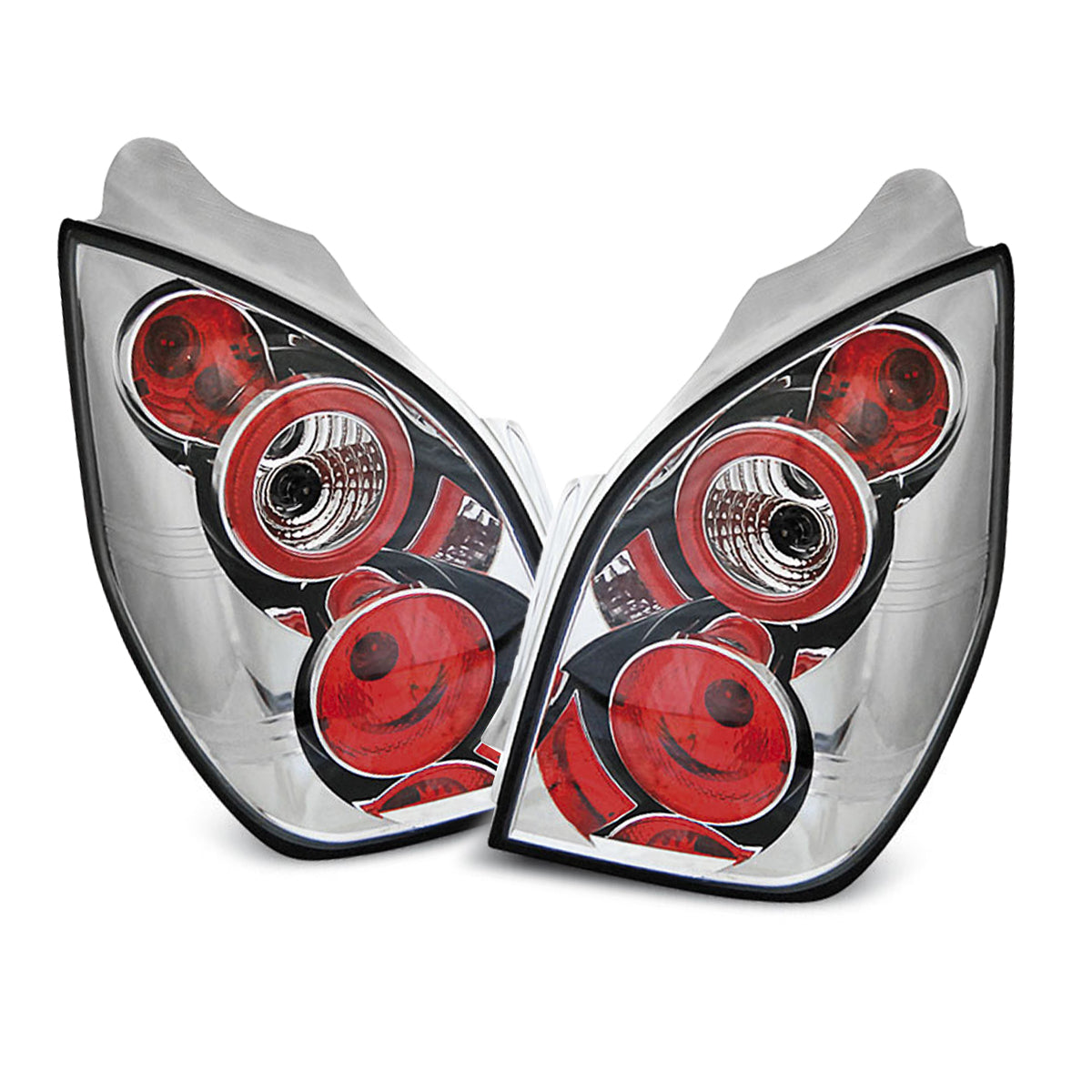 Rücklichter passend für Citroen C2 11.03-10 Chrom