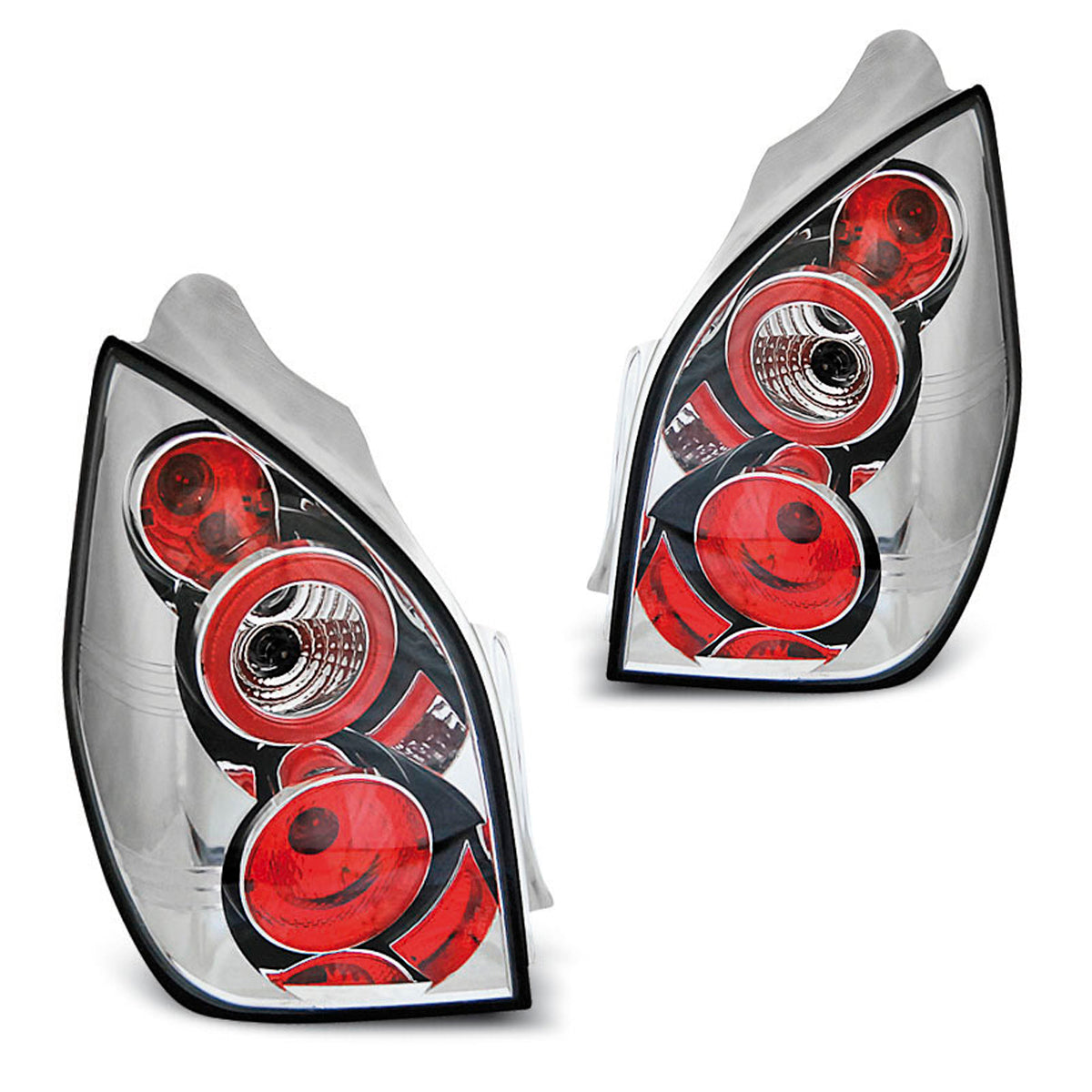 Rücklichter passend für Citroen C2 11.03-10 Chrom