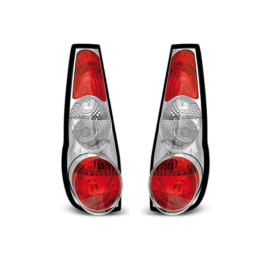 Rücklichter passend für Fiat Punto 1 11.93-09.99 Chrom