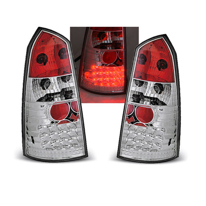 Rücklichter Ford Focus MK1 10.98-10.04 Kombi Chrom LED