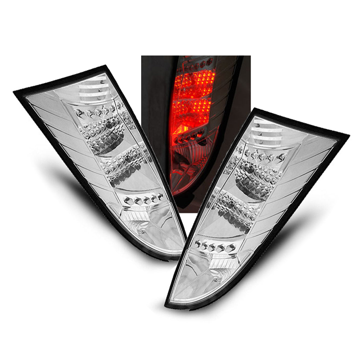 Rücklichter Ford Focus MK1 10.98-10.04 Chrom LED