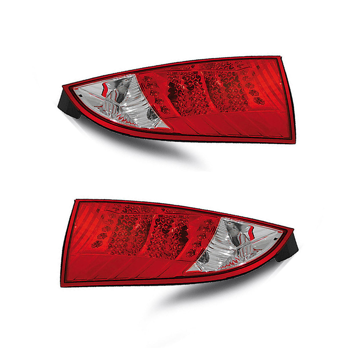 Rücklichter Ford Focus MK1 10.98-10.04 Schrägheck Rot Weiß LED