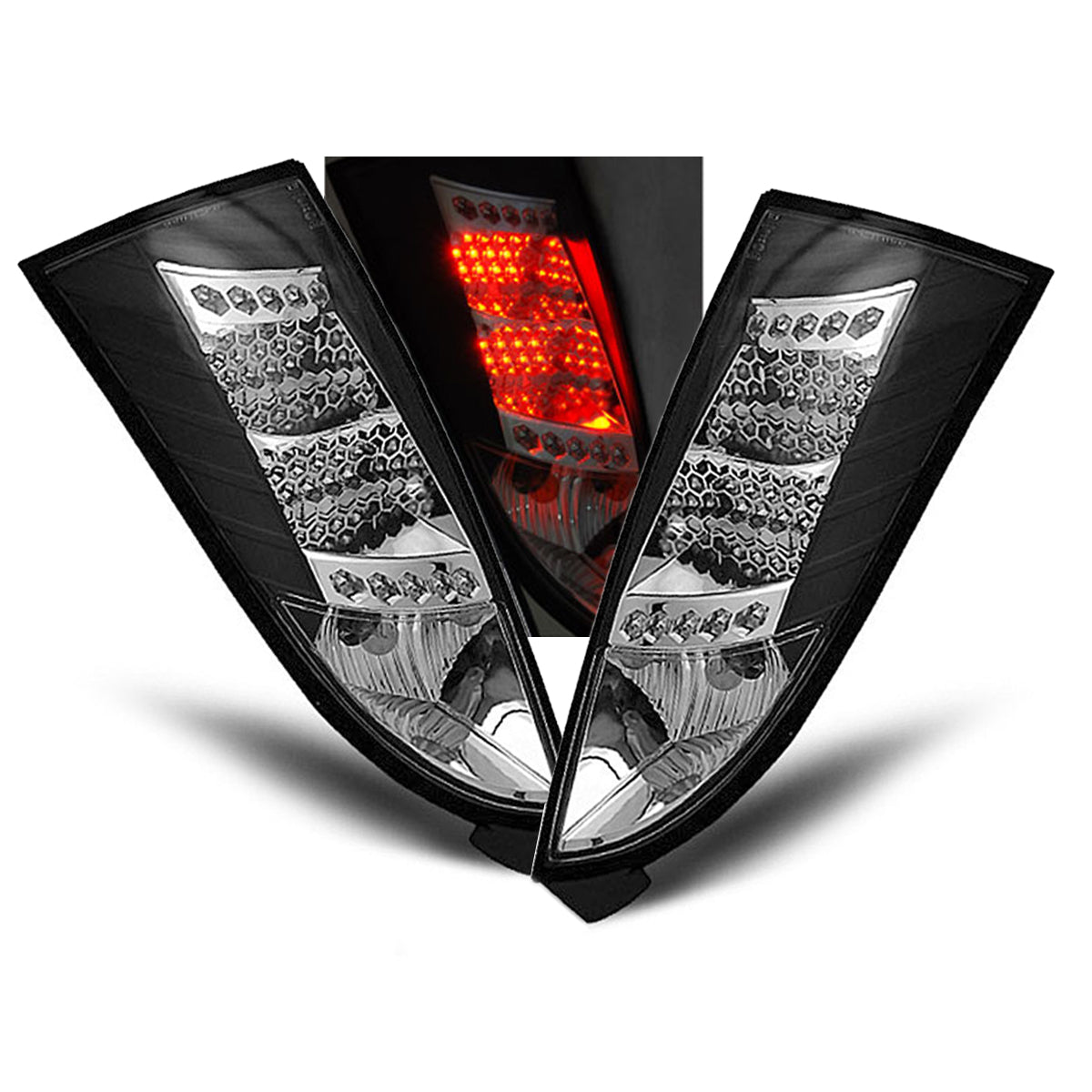 Rücklichter Ford Focus MK1 10.98-10.04 Schwarz LED