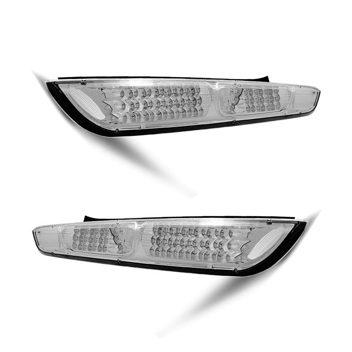 Rücklichter passend für Ford Focus MK2 09.04-08 HB Chrom LED