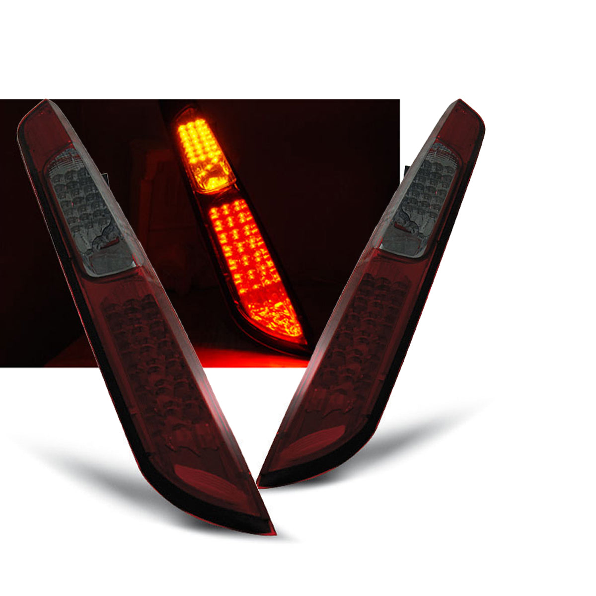 Rücklichter passend für Ford Focus MK2 09.04-08 HB Rot Rauch LED