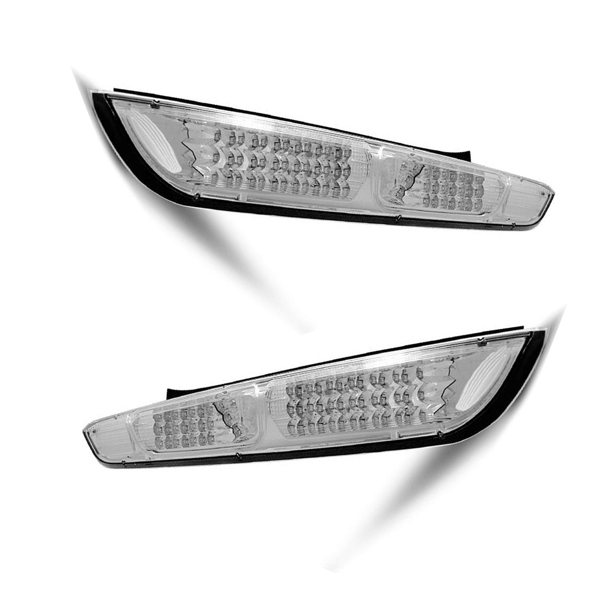 Rücklichter passend für Ford Focus MK2 08-10 HB Chrom LED