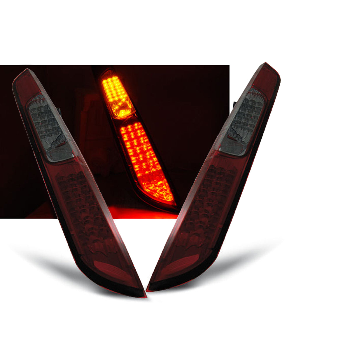 Rücklichter passend für Ford Focus MK2 08-10 HB Rot Rauch LED