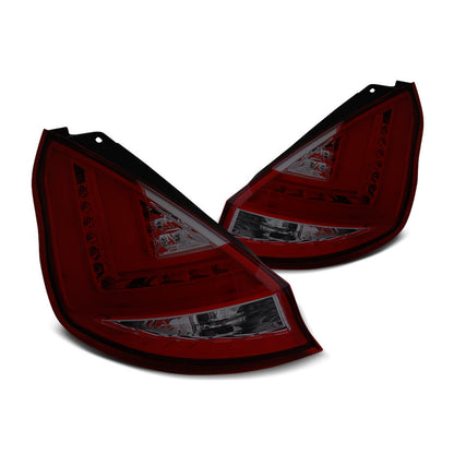 Rücklichter passend für Ford Fiesta MK7 08-12 HB Rot Rauch LED Bar