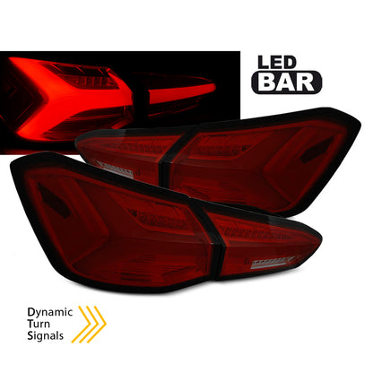 LED Rücklichter Rot Smoke sequenziell passend für Ford Focus 4 18-21 Hatchback