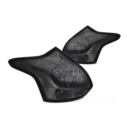 Rücklichter passend für Ford Focus 3 11-10.14 Hatchback Smoke LED Bar