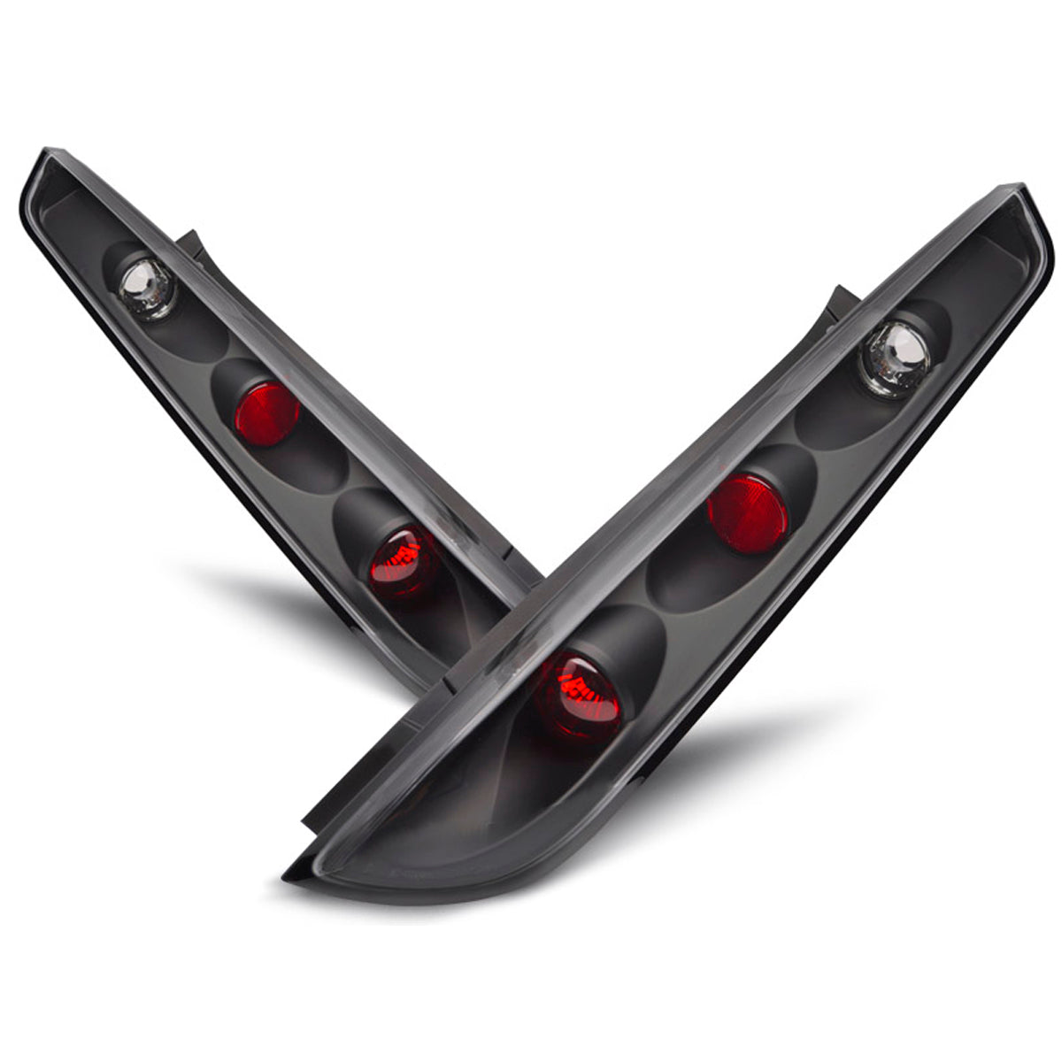 Rücklichter passend für Ford Focus MK2 04-08 Hatchback Schwarz