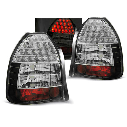 Rücklichter passend für Honda Civic 09.95-02.01 3D Schwarz LED
