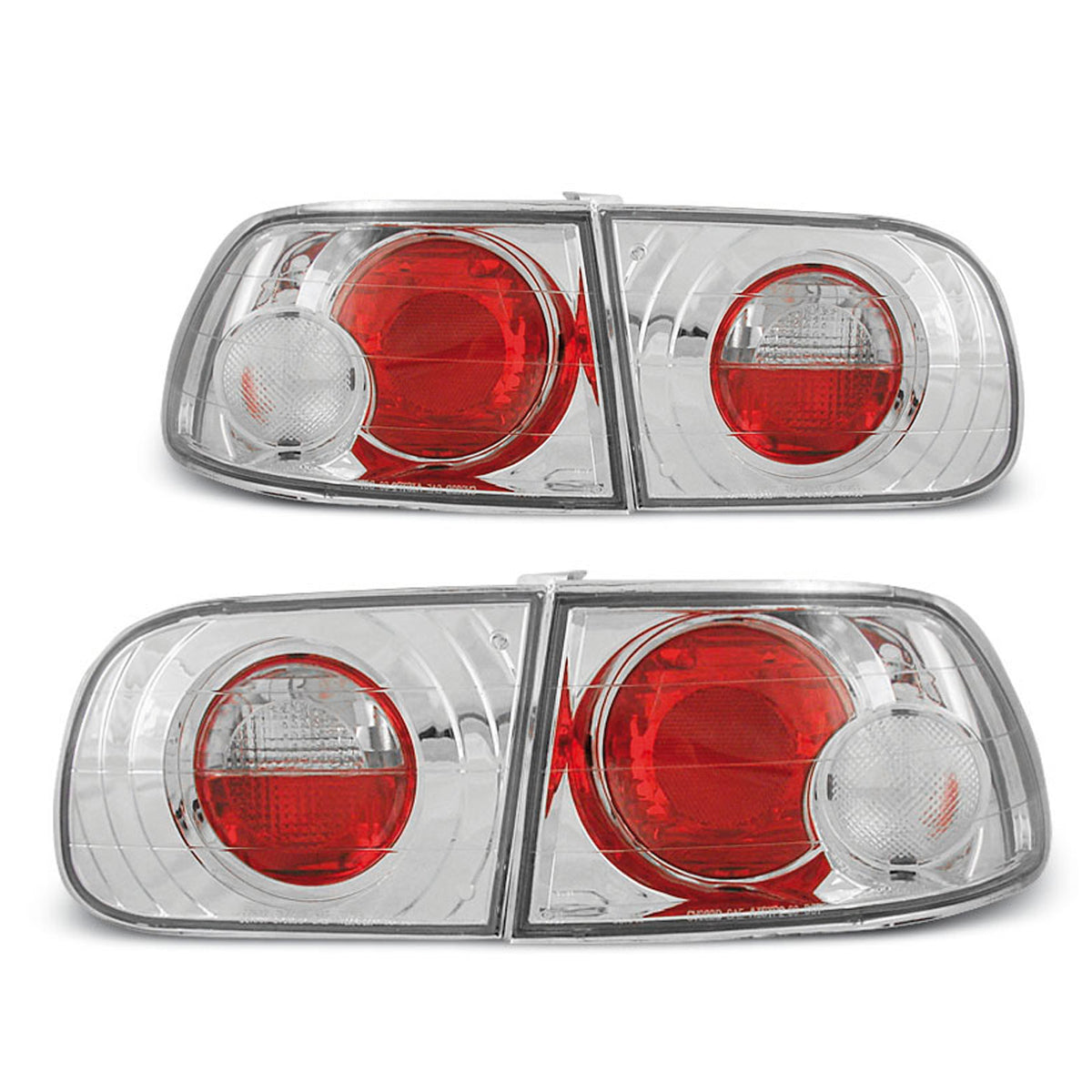 Rücklichter passend für Honda Civic 09.91-08.95 3D Chrom