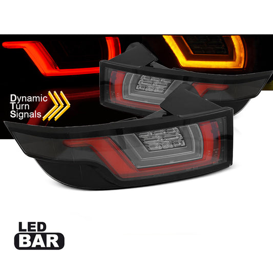 Rücklichter passend für Land Rover Range Rover Evoque 11-18 Rot Weiß Schwarz LED
