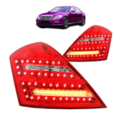 Heckleuchten LED Rot Klar passend für MERCEDES S-Klasse (W221) 2007-2010