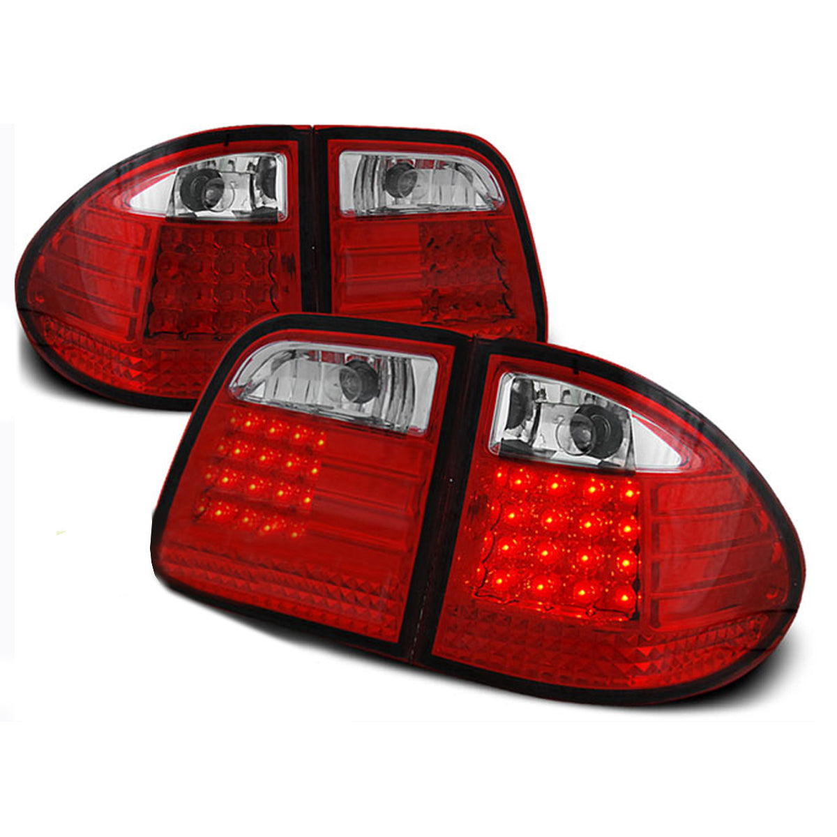 LED Rücklichter Rot Weiß passend für MERCEDES W210 E-KLASSE 95-03.02 KOMBI