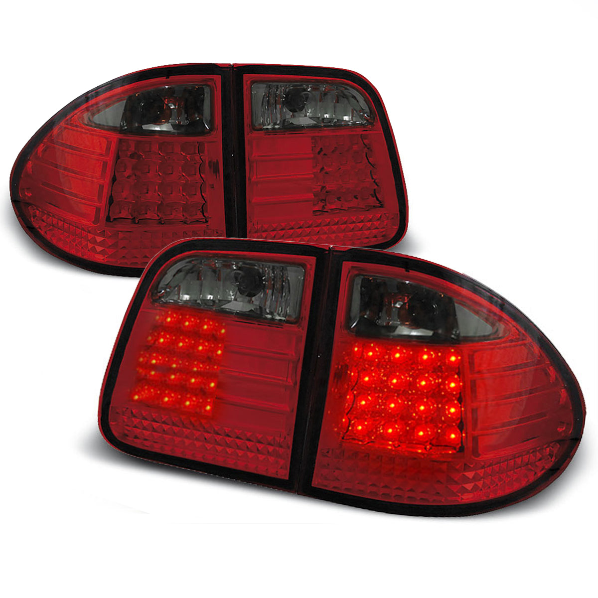 LED Rücklichter Rot Smoke passend für MERCEDES W210 95-03.02 KOMBI