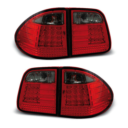 LED Rücklichter Rot Smoke passend für MERCEDES W210 95-03.02 KOMBI
