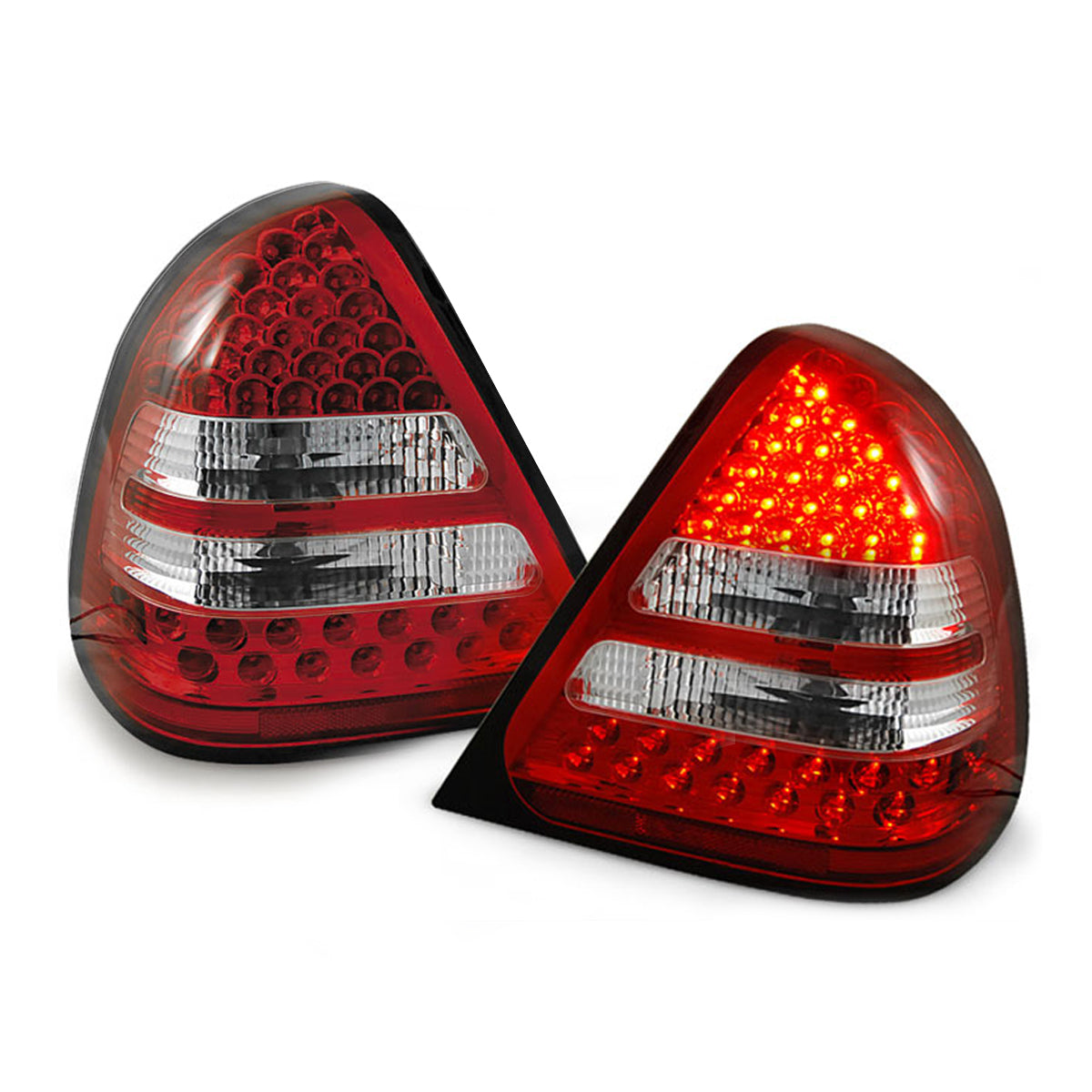 LED Rücklichter Rot Weiß passend für MERCEDES W202 C-KLASSE 06.93-06.00