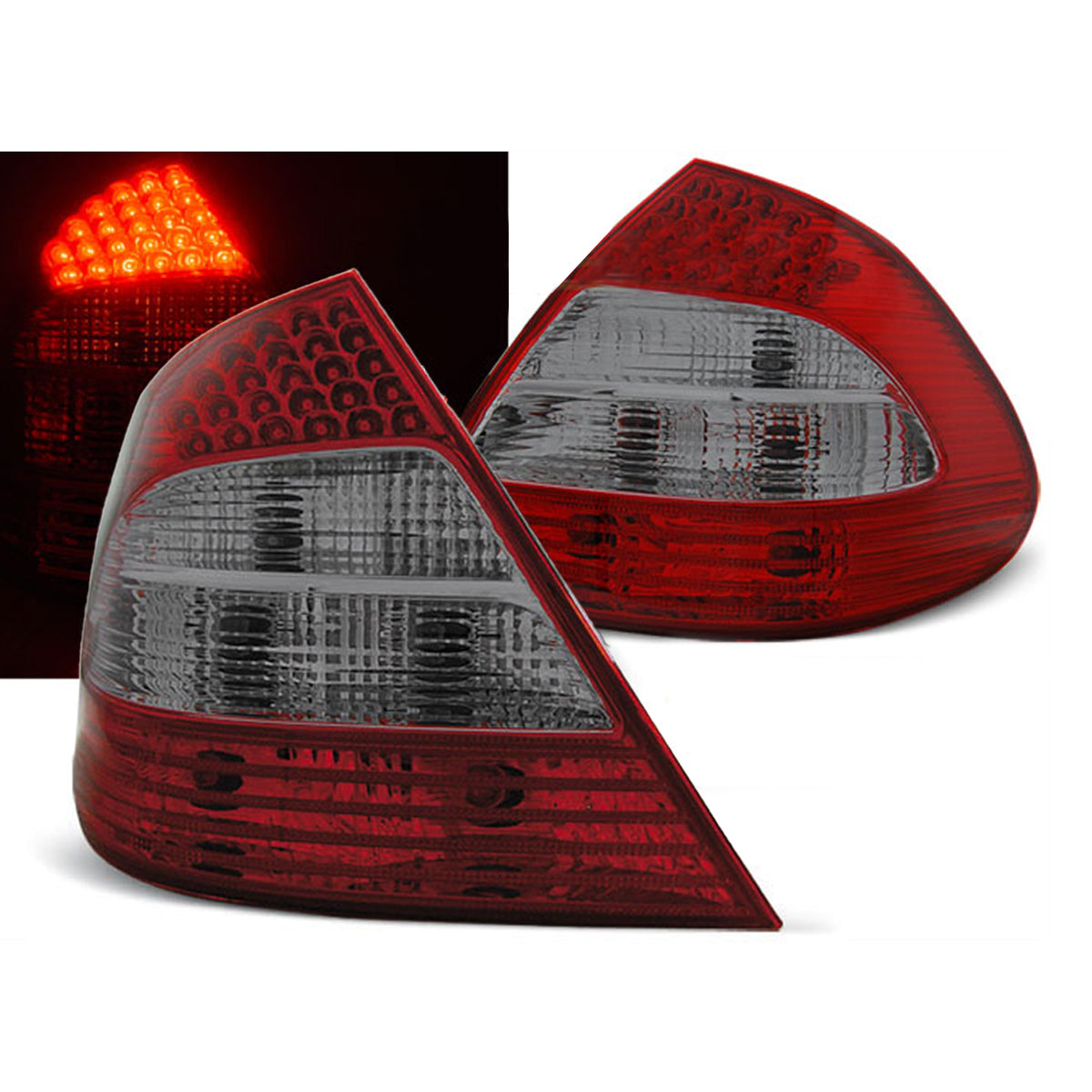 LED Rücklichter Rot Smoke passend für MERCEDES W211 E-KLASSE 03.02-04.06