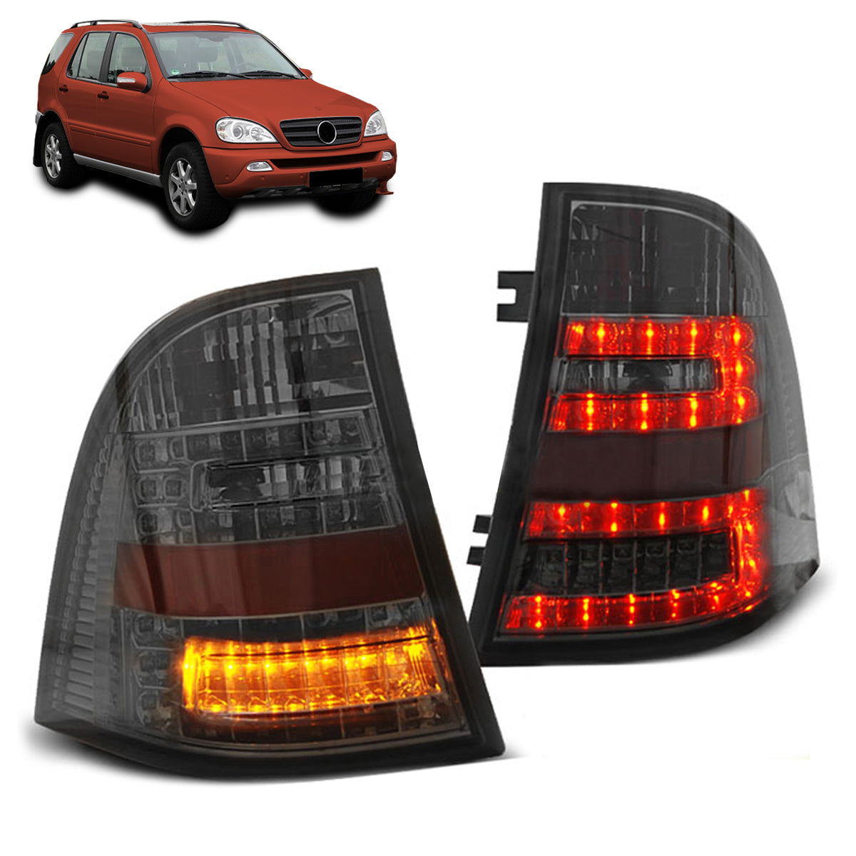 LED Rücklichter Smoke passend für MERCEDES W163 ML M-KLASSE 03.98-05
