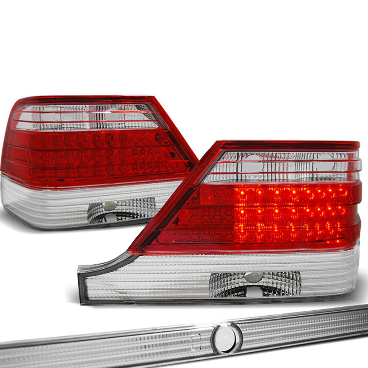 LED Rücklichter Rot Weiß passend für Mercedes W140 95-10.98