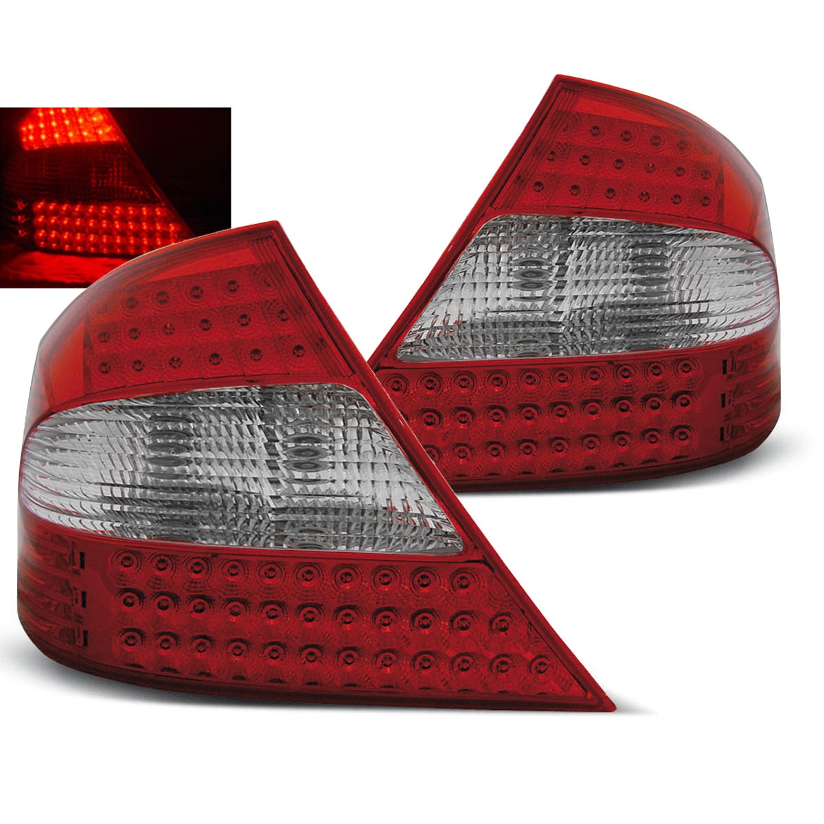 LED Rücklichter Rot Weiß passend für Mercedes CLK W209 03-10