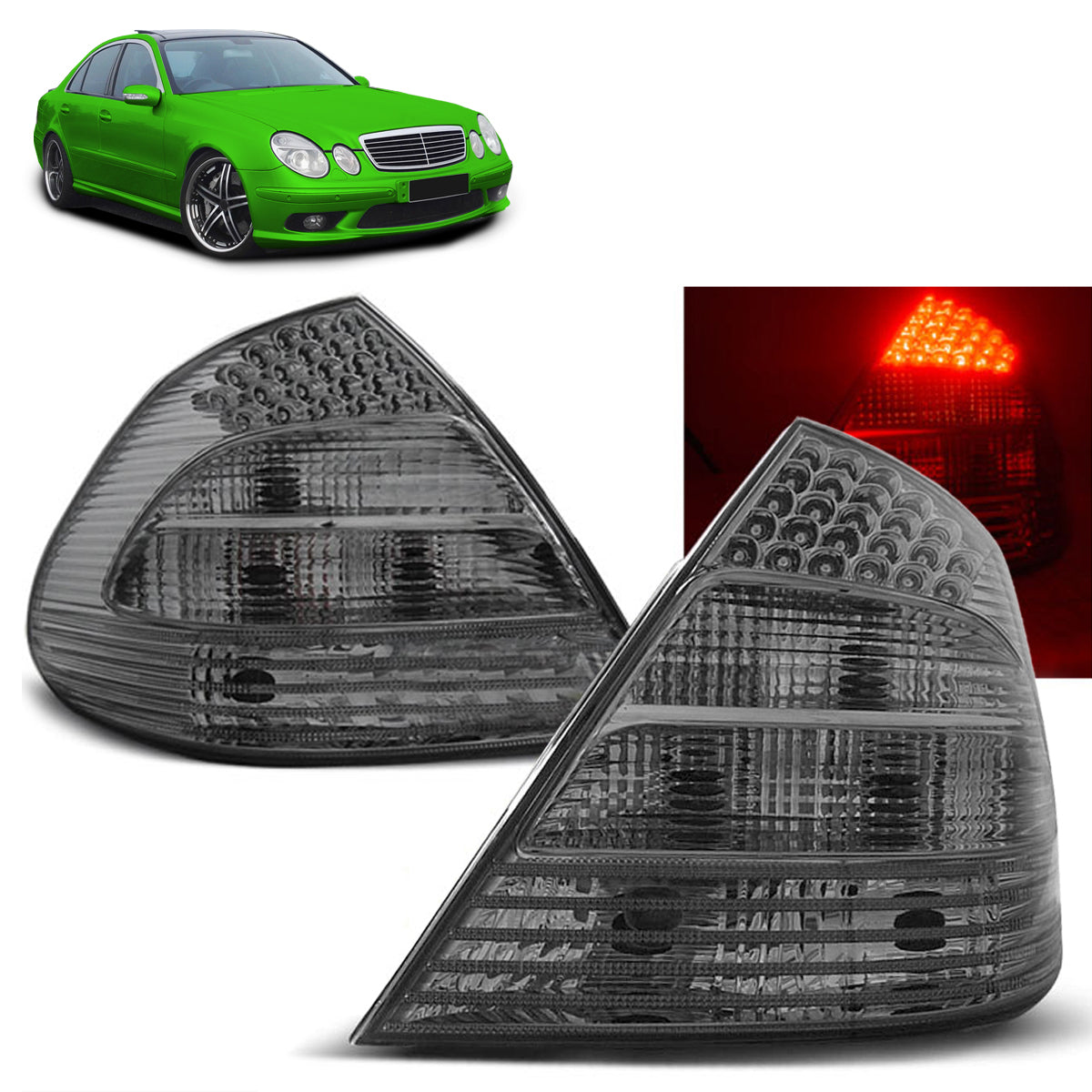 LED Rücklichter Rauch passend für Mercedes W211 E-Klasse 03.02-04.06
