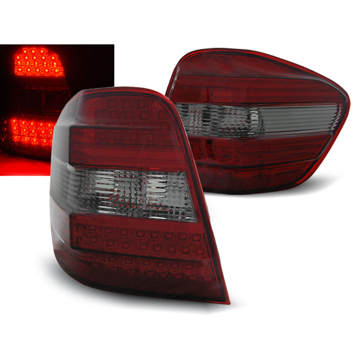 LED Rücklichter Rot Rauch passend für Mercedes M-Klasse W164 05-08