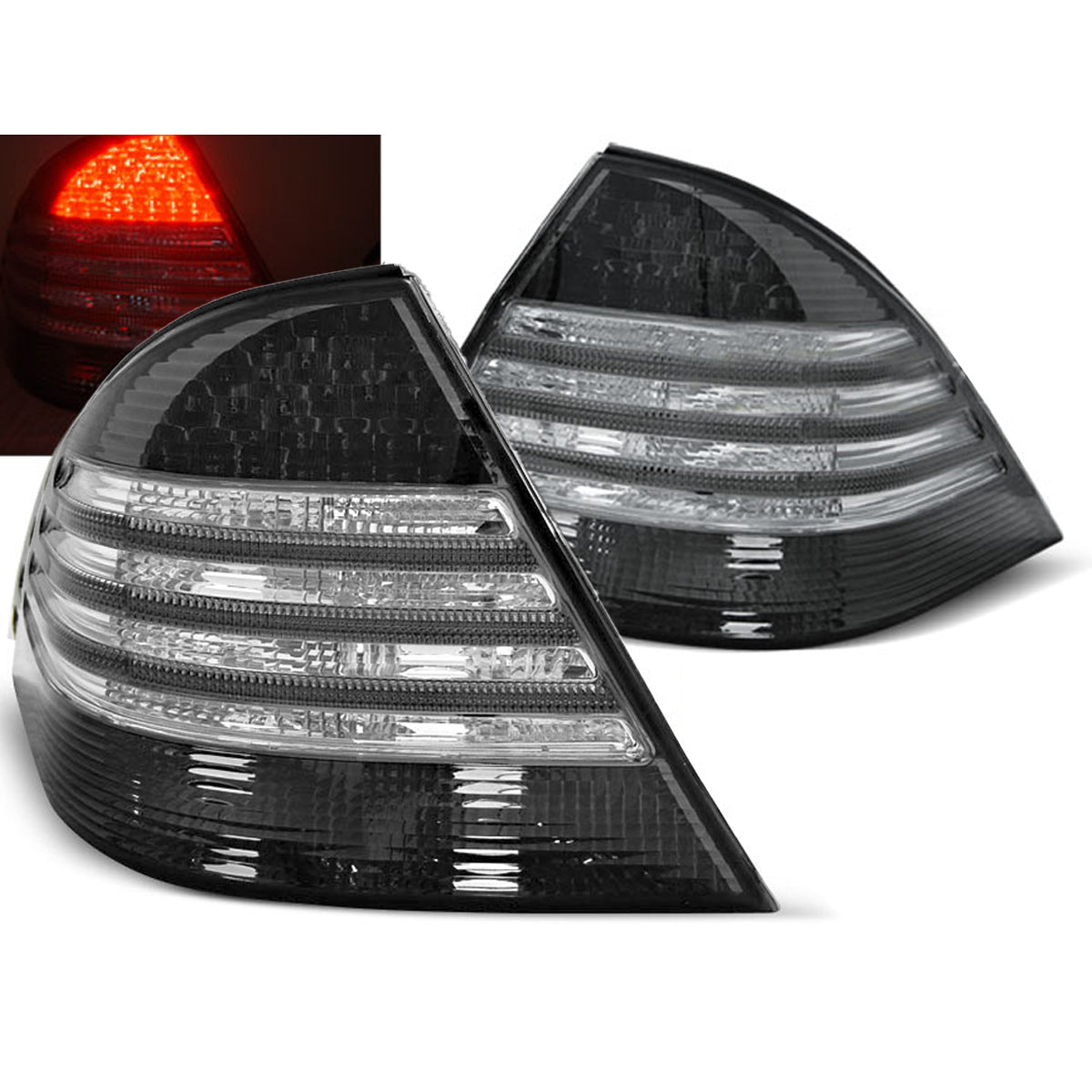 LED Rücklichter Rauch passend für Mercedes W220 S-Klasse 09.98-05.05