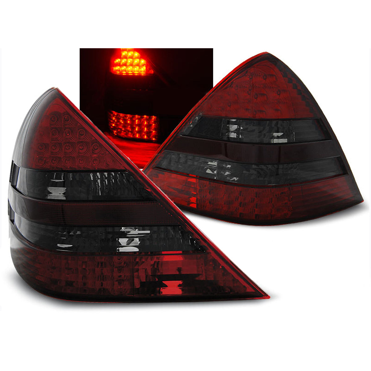 LED Rücklichter Rot Rauch passend für Mercedes R170 SLK 04.96-04