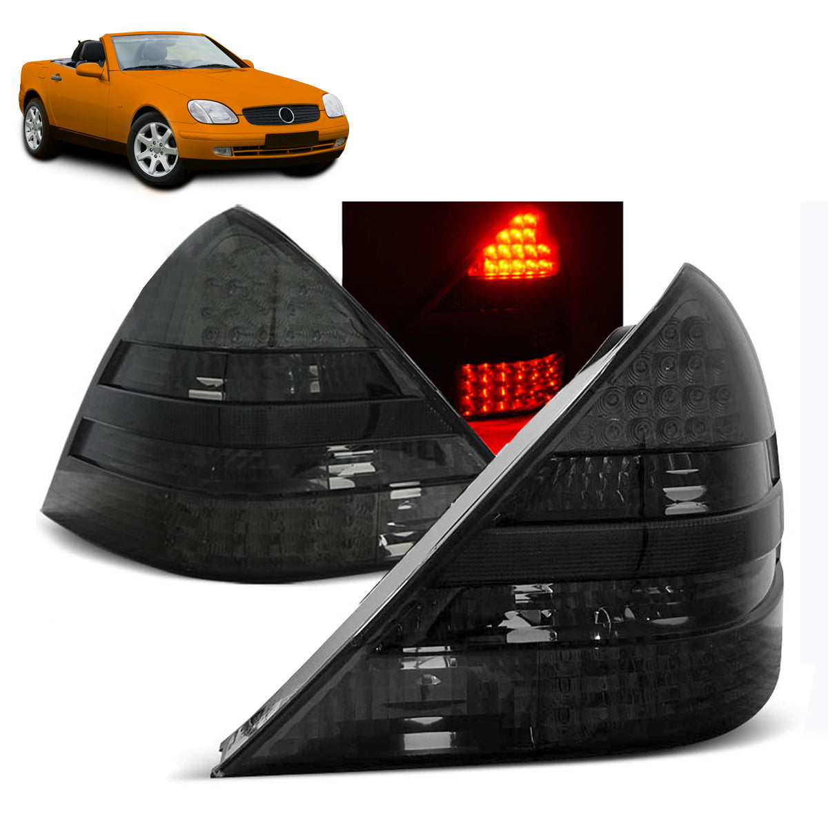 LED Rücklichter Smoke passend für Mercedes R170 SLK 04.96-04