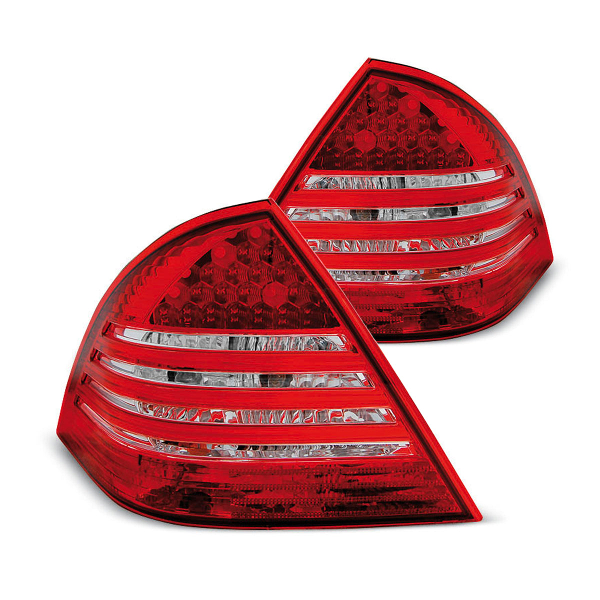 LED Rücklichter Rot Weiß passend für Mercedes C-Klasse W203 Limousine 00-04