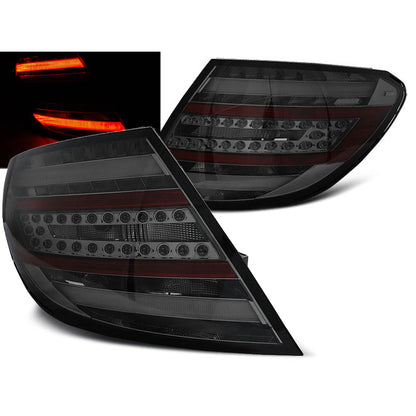 LED Leiste Rücklichter Smoke passend für Mercedes C-Klasse W204 Limousine 07-10