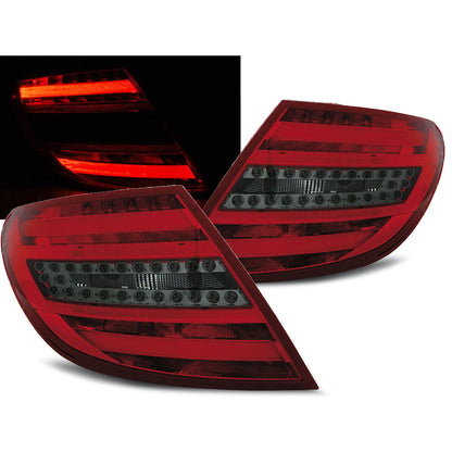 LED Leiste Rücklichter Rot Smoke passend für Mercedes C-Klasse W204 Limousine 07-10