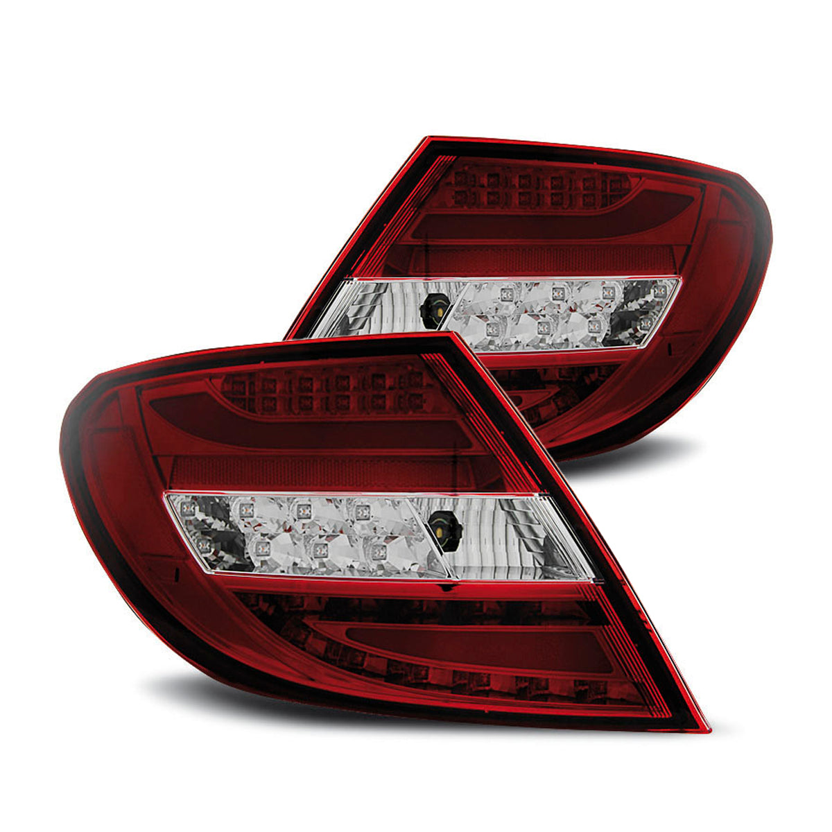 LED Leiste Rücklichter Rot Weiß passend für Mercedes C-Klasse W204 Limousine 07-10
