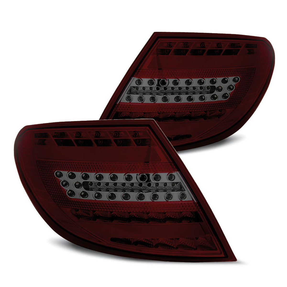 LED Leiste Rücklichter Rot Smoke passend für Mercedes C-Klasse W204 Limousine 07-10