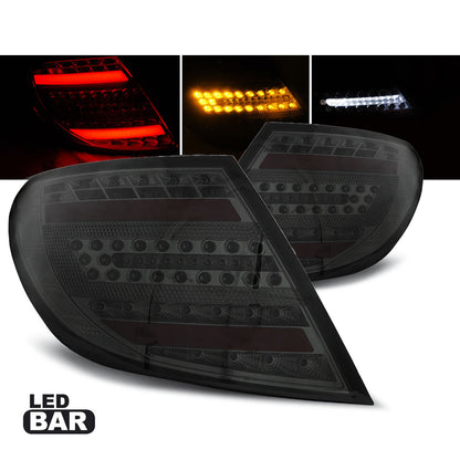 LED Leiste Rücklichter Smoke passend für Mercedes C-Klasse W204 Limousine 07-10