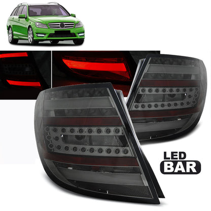 LED Leiste Rücklichter Smoke passend für Mercedes C-Klasse W204 Kombi 07-10