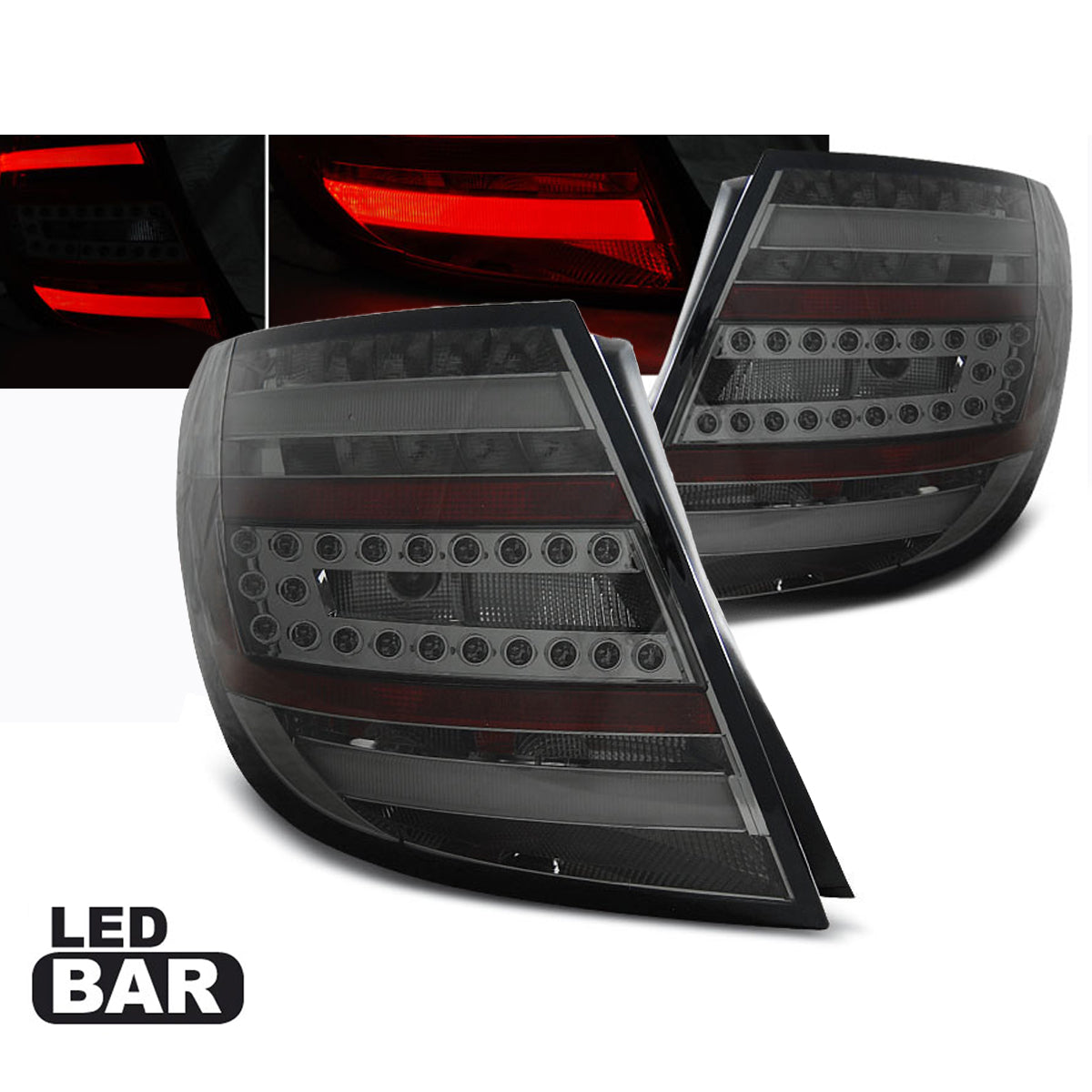 LED Leiste Rücklichter Smoke passend für Mercedes C-Klasse W204 Kombi 07-10