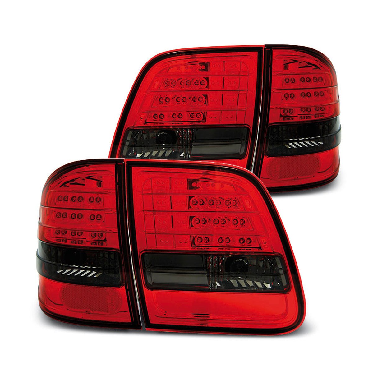 LED Rücklichter Rot Rauch passend für Mercedes W210 95-03.02 Kombi